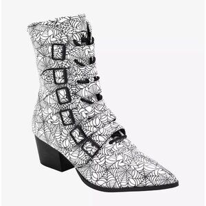 STRANGE CVLT Spider Webs Coven Boots Sz 6 NEW New in box